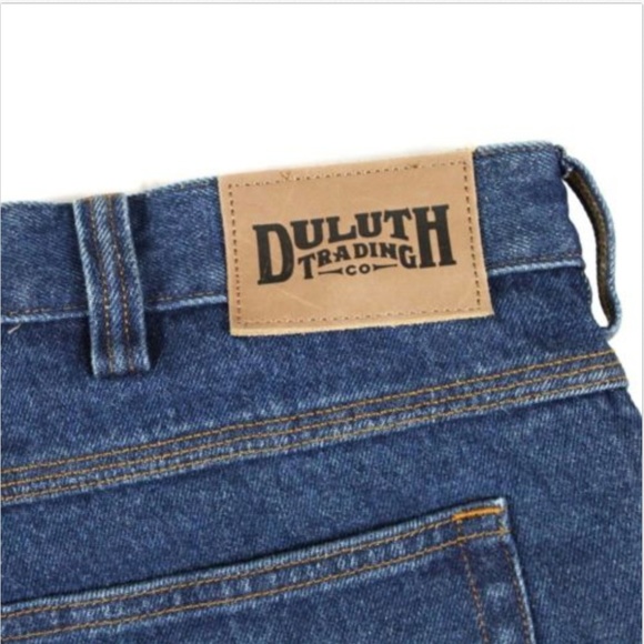 Duluth Trading Men's Dark Blue Jeans 42x30 Work - Picture 2 of 8